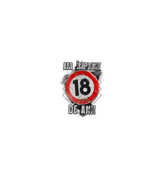 Am împlinit 18 de ani! model alb pe tricou