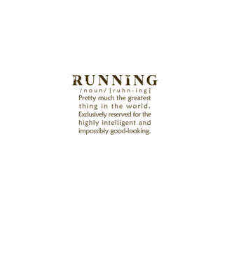 Running definition model alb pe tricou
