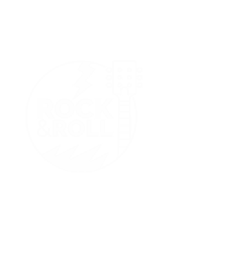 Rock n roll model negru pe tricou