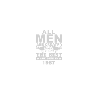 All men are created - 1987 model negru pe tricou
