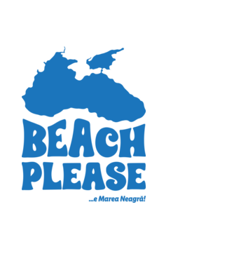 Beach please, e Marea Neagră! model negru pe tricou