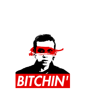 bitchin eleven model verde de măr pe tricou