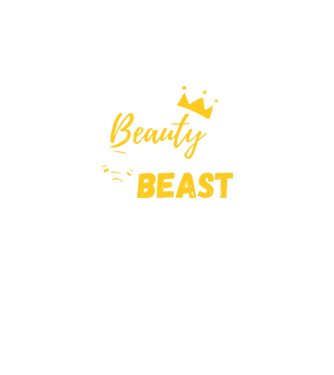 Wake Up Beauty Time To Beast model negru pe tricou