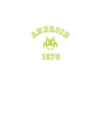 android model negru pe tricou