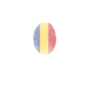 România fingerprint model turcoaz pe tricou