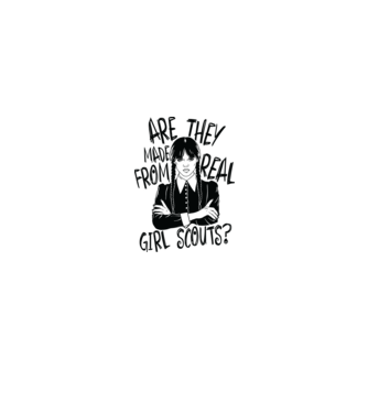  Are the made from real girl scouts model alb pe tricou