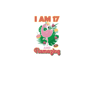 FLAMAZING Birthday 17 Years old model alb pe tricou