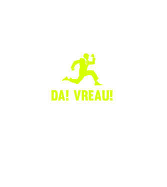 da! vreau! model negru pe tricou