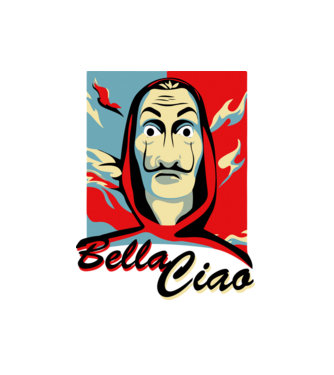 obey bella ciao model alb pe tricou