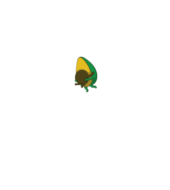 Avocado model alb pe tricou