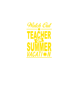 Profesor vacanță de vară ENG model negru pe tricou