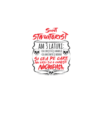 sunt stivuitorist am 3 laturi model gri pe tricou