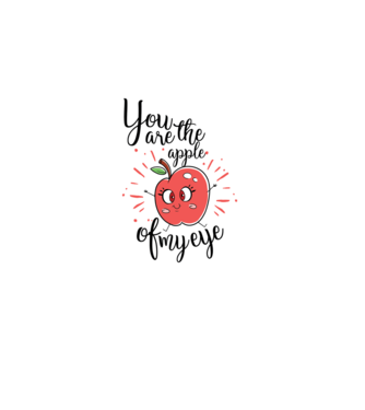 You drive me bananas you are the apple of my eye model negru pe tricou