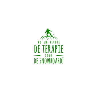 nu am nevoie de terapie doar de snowboard! model albastru jeanși pe tricou