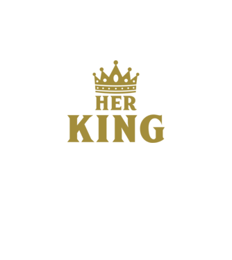 Her King model negru pe tricou