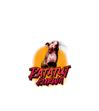 Ratatuj kurwa model roșu pe tricou