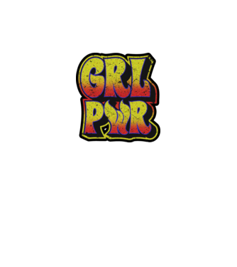 Girl power model alb pe tricou
