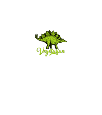 Vegetarian model alb pe tricou
