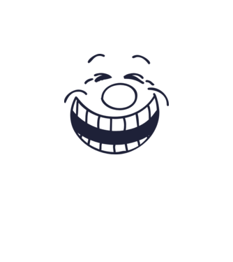 Funny Face Smiley model alb pe tricou