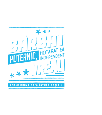 Sunt un bărbat puternic model alb pe tricou