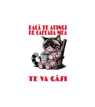 atinge cafeaua mea și nici măcar Google nu te va găsi Negru model alb pe tricou