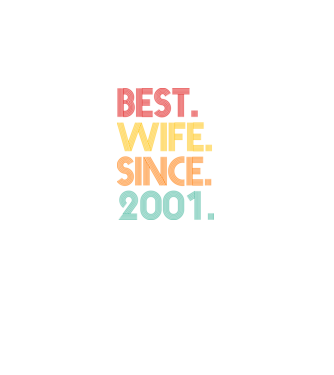 best wife since 2001 retro model negru pe tricou