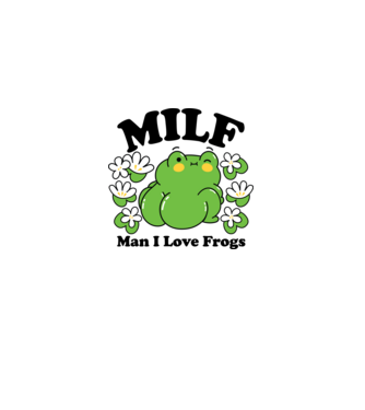 MILF man i love frogs model roz deschis pe tricou