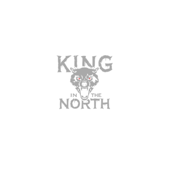 King In The Noth model negru pe tricou