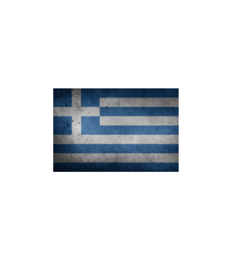 GREECE model alb pe tricou