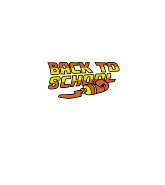 Back to school model negru pe tricou