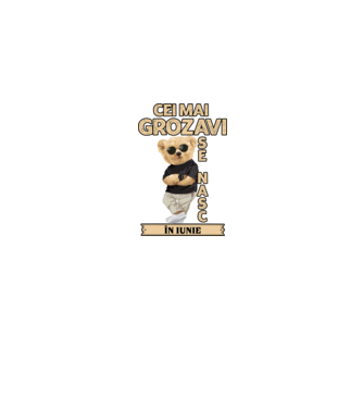 Teddy cel cool iunie model albastru jeanși pe tricou