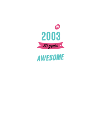 MADE IN 2003 model negru pe tricou