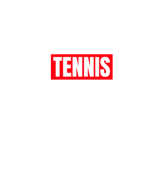 TENNIS HERO model negru pe tricou