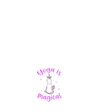 yoga is magical model negru pe tricou