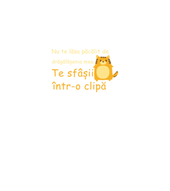 nu te lăsa păcălit de drăgălășenia mea. te sfâșii într-o clipă model negru pe tricou