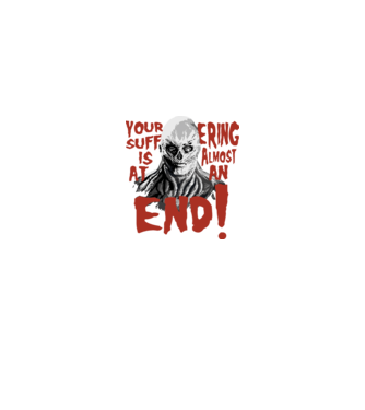 vecna your suffering is almost at an end model negru pe tricou
