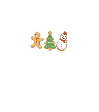 christmas cookies model negru pe tricou