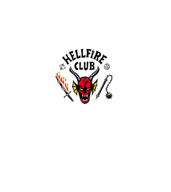HELLFIRE CLUB model alb pe tricou