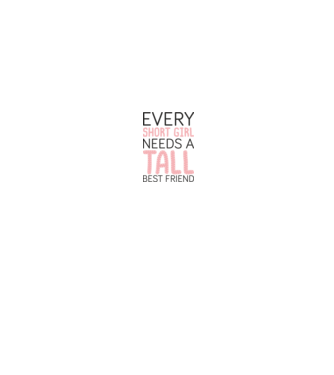 Tall Friend model alb pe tricou