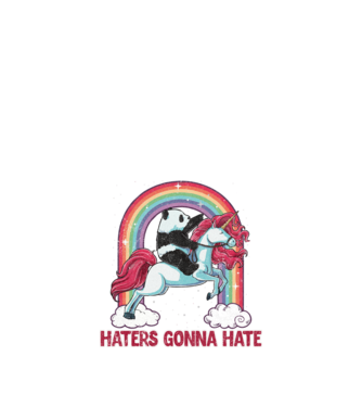 HATERS GONNA HATE model alb pe tricou