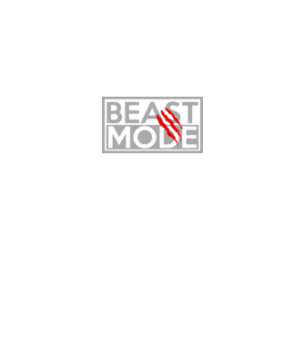 Beast mode model negru pe tricou