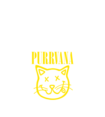 PURRVANA model negru pe tricou