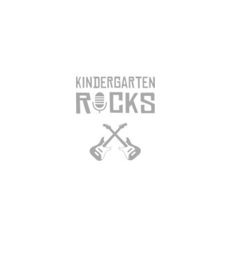 Kindergarten rocks model negru pe tricou