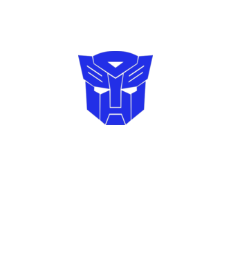 Autobot model alb pe tricou