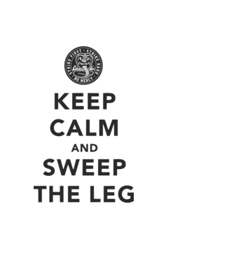 Keep calm and weep the leg cobra kai model negru pe tricou