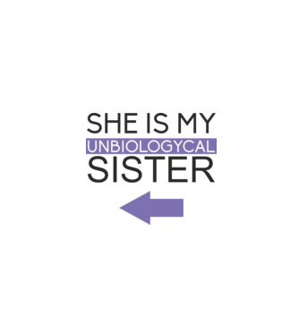 Unbiologycal Sister 02 model alb pe tricou