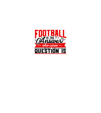 Sport is the answer FOTBALIST model alb pe tricou