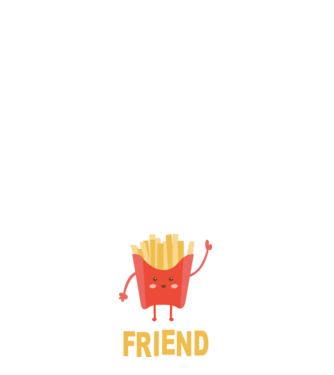 Friends cartofi model roz deschis pe tricou