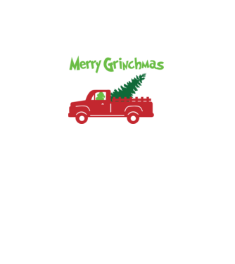 Grinchmas truck model negru pe tricou