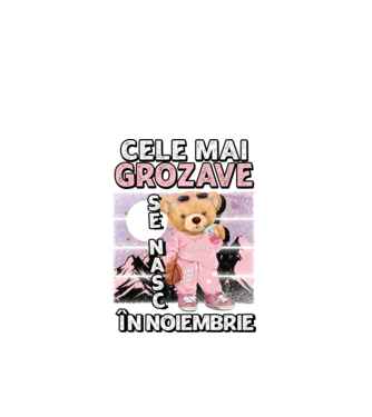 RETRO teddy fetişcană NOIEMBRIE model negru pe tricou